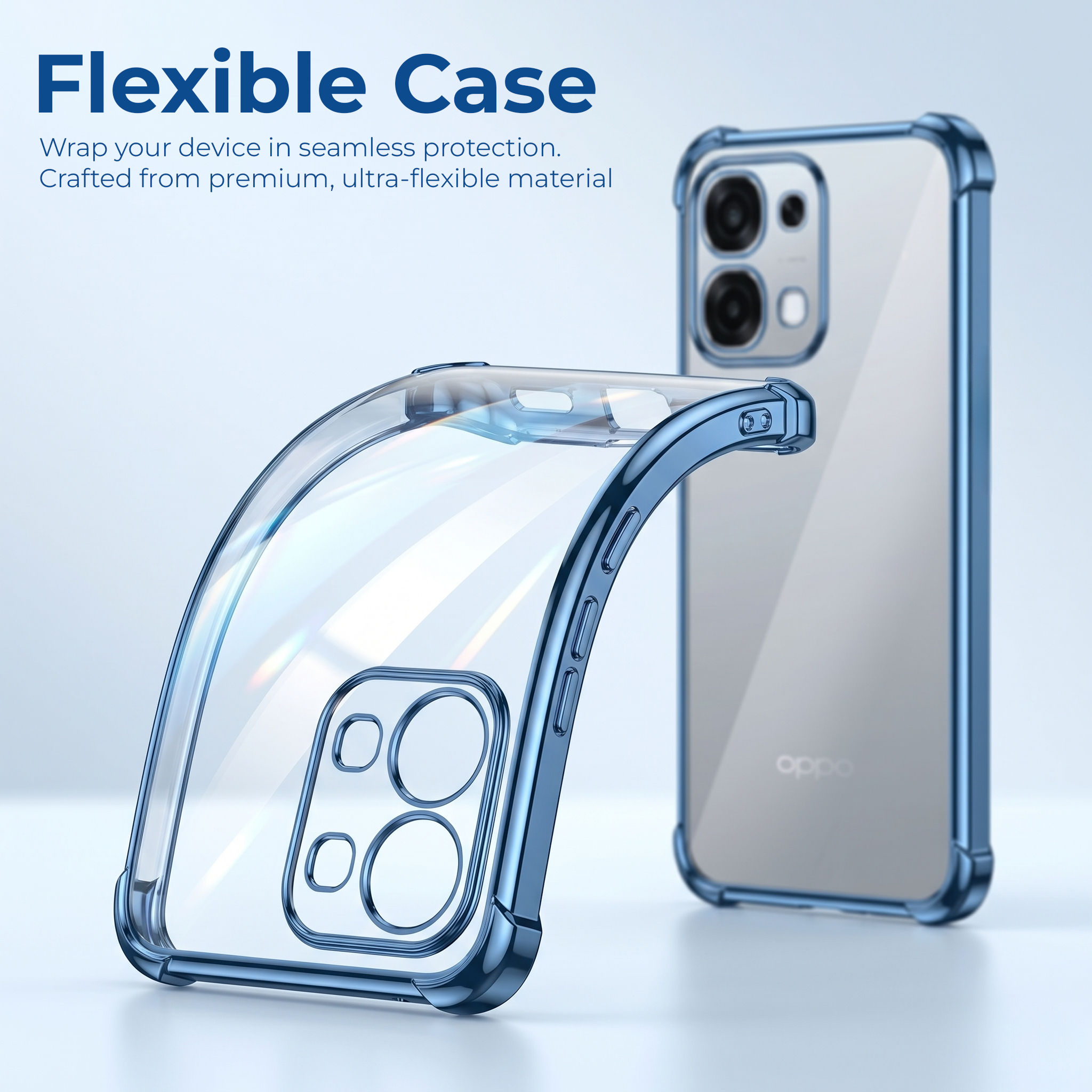 Oppo F31 5G Anti-Yellow Electroplating Transparent Airbags Case
