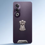 Oppo K12X 5G Compatible Satyamev Jayate 3D Metal Emblem Sticker
