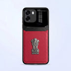 Oppo K14 5G Satyamev Jayate 3D Metal Leather Back Case