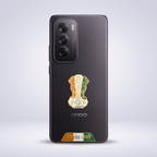 Oppo Reno 12 5G Compatible Satyamev Jayate 3D Metal Emblem Sticker