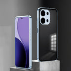 Oppo Reno 13 5G Aluminium Metal Bumper Shield Transparent Back Case