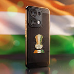 Oppo Reno 13 5G Tri-Color Satyamev Jayate Mesh Electroplated Heat Dissipation Case