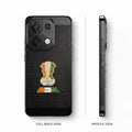 Oppo Reno 13 5G Tri-Color Satyamev Jayate Mesh Electroplated Heat Dissipation Case
