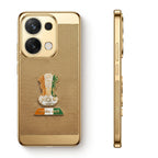 Oppo Reno 13 5G Tri-Color Satyamev Jayate Mesh Electroplated Heat Dissipation Case