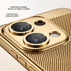 Oppo Reno 13 5G Tri-Color Satyamev Jayate Mesh Electroplated Heat Dissipation Case