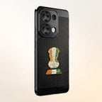 Oppo Reno 13 5G Tri-Color Satyamev Jayate Mesh Electroplated Heat Dissipation Case