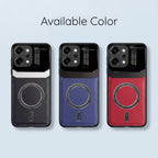 Oppo Reno 14 Pro 5G Premium Magsafe Magnetic Leather Lens Protective Case