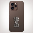 Oppo Reno 15 Pro Mini 5G Compatible Satyamev Jayate 3D Metal Emblem Sticker