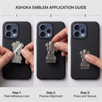 Oppo Reno 15 5G Compatible Satyamev Jayate 3D Metal Emblem Sticker