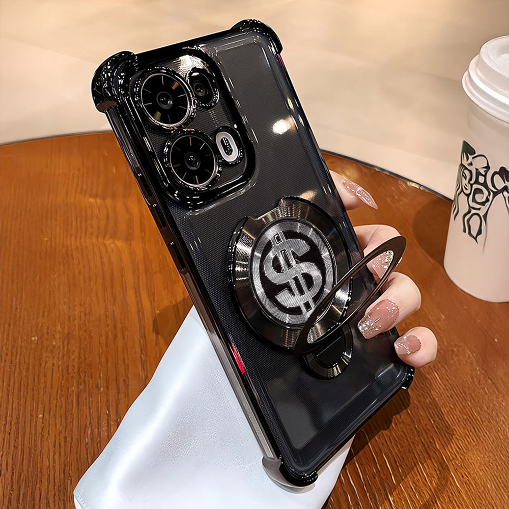 Oppo F31 5G Four Corner Airbags 100% Original Astro Money Magnet Rotating Dollar Case