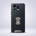Oppo K13 Turbo Pro 5G Compatible Satyamev Jayate 3D Metal Emblem Sticker