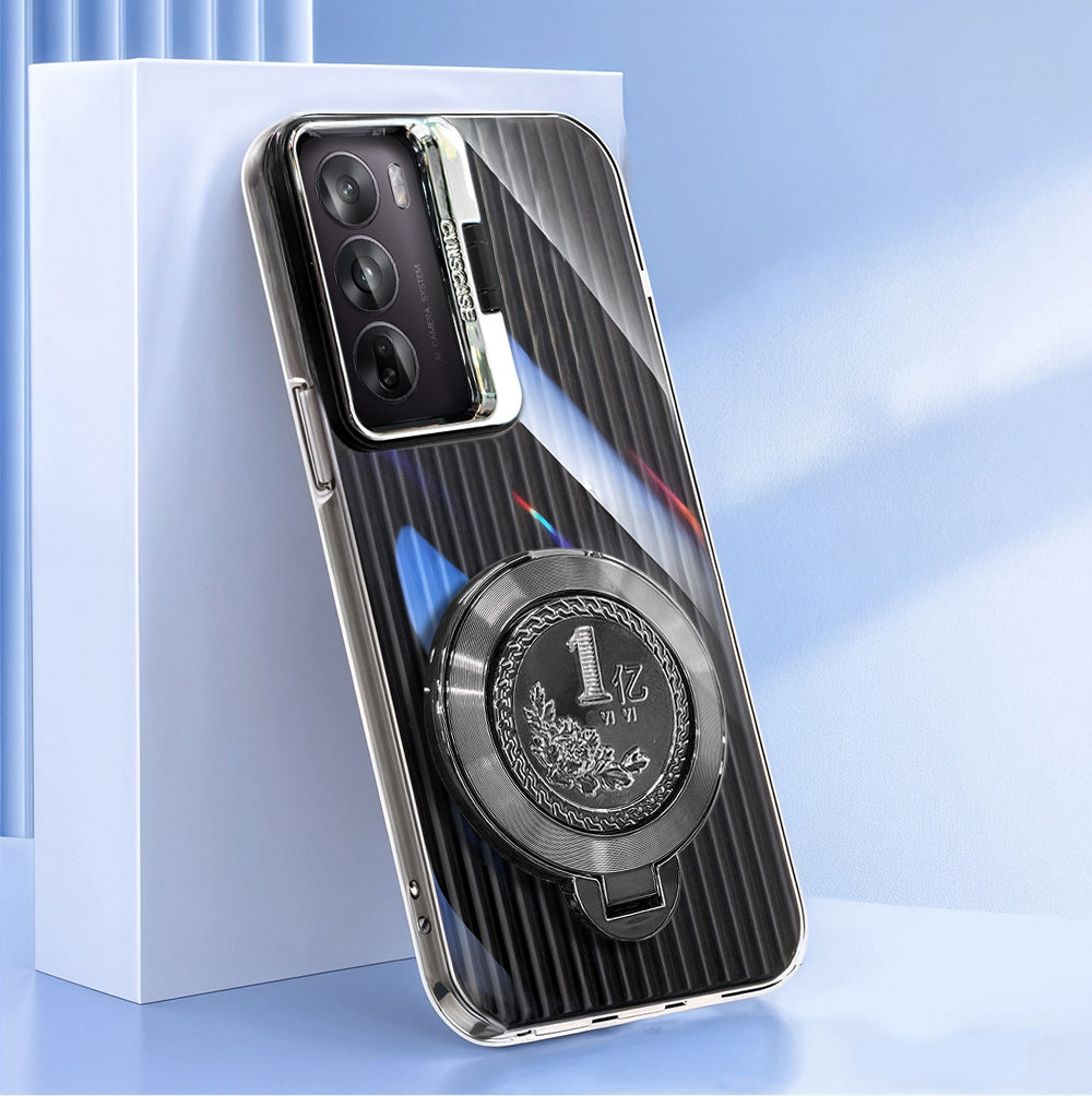 Oppo Reno 12 Pro 5G Luxury Dual Layer Hybrid Camera Billion Wheel Rotating Case