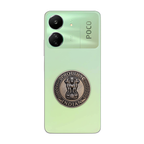 POCO C65 5G Compatible Satyamev Jayate 3D Metal Emblem Sticker