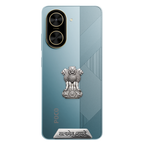 POCO C71 5G Compatible Satyamev Jayate 3D Metal Emblem Sticker