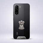 POCO C81 5G Compatible Satyamev Jayate 3D Metal Emblem Sticker