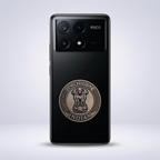 POCO X6 Pro 5G Compatible Satyamev Jayate 3D Metal Emblem Sticker