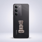 Realme 14X 5G Compatible Satyamev Jayate 3D Metal Emblem Sticker