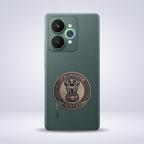 Realme 15 5G Compatible Satyamev Jayate 3D Metal Emblem Sticker