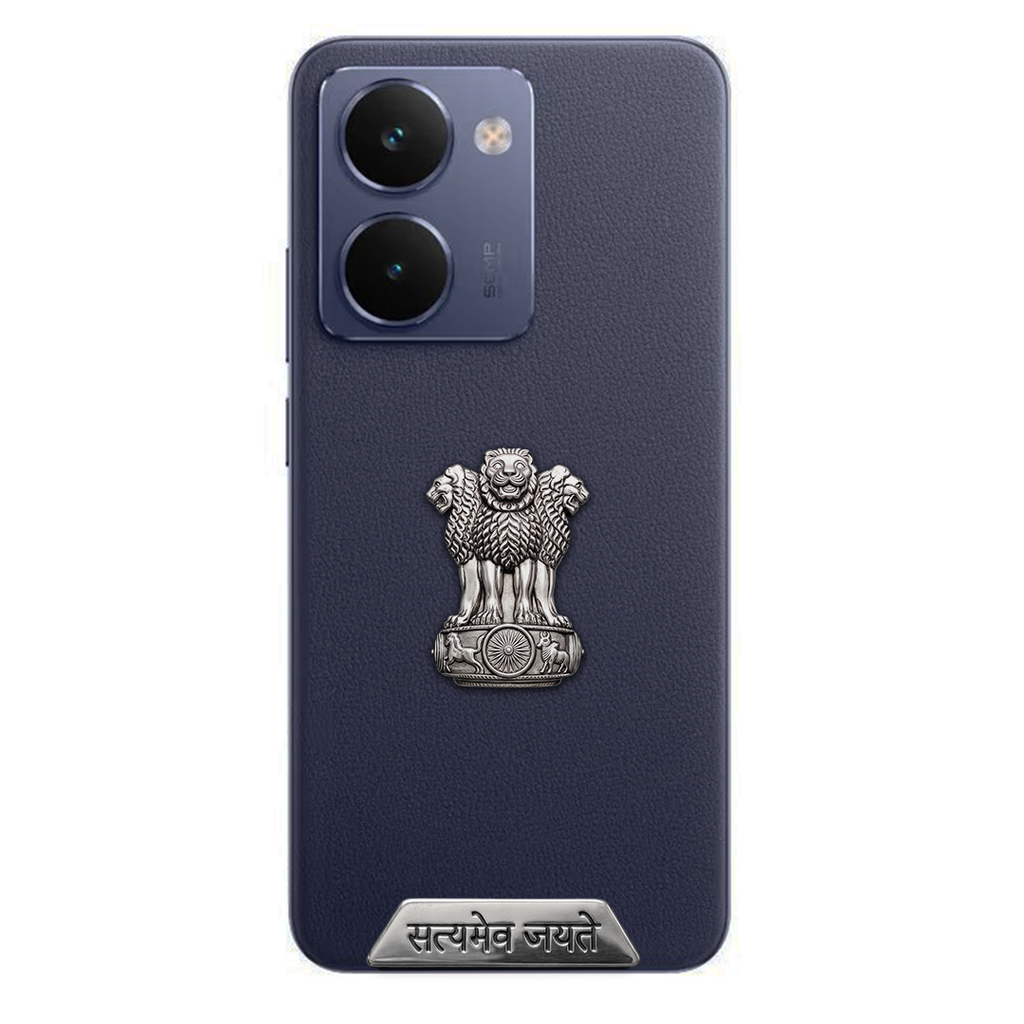 Realme P3 Ultra 5G Compatible Satyamev Jayate 3D Metal Emblem Sticker