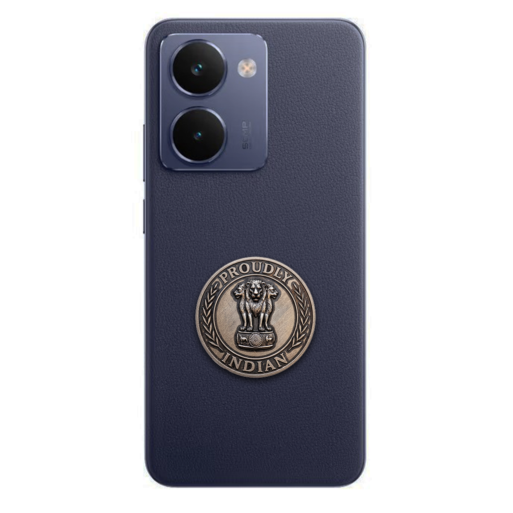 Realme P3 Ultra 5G Compatible Satyamev Jayate 3D Metal Emblem Sticker