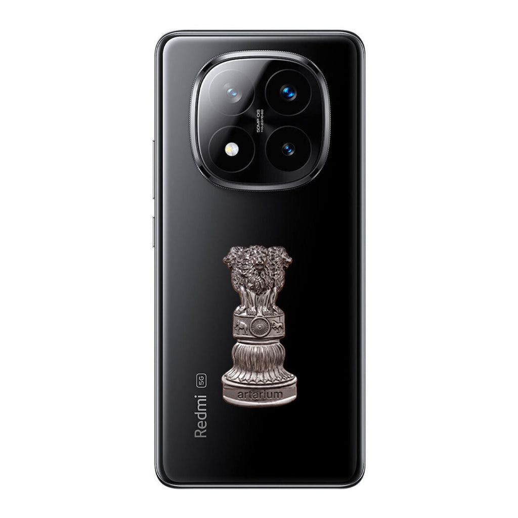 Redmi Note 14 Pro+ 5G Compatible Satyamev Jayate 3D Metal Emblem Sticker