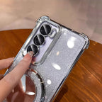 Oppo Reno12 Pro 5G Luxury Shimmer Mirror Back Shockproof Airbag Case