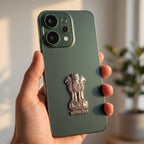 Oppo Reno 14 5G Compatible Satyamev Jayate 3D Metal Emblem Sticker