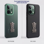 Oppo Reno 14 5G Compatible Satyamev Jayate 3D Metal Emblem Sticker