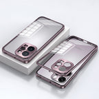 Oppo Reno 15 Pro Mini 5G Aluminium Metal Bumper Shield Transparent Back Case