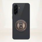 Samsung Galaxy A55 5G Compatible Satyamev Jayate 3D Metal Emblem Sticker