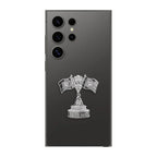 Samsung Galaxy S24 Ultra 5G Compatible Satyamev Jayate 3D Metal Emblem Sticker