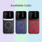 Samsung Galaxy A37 5G Premium Magsafe Magnetic Leather Lens Protective Case