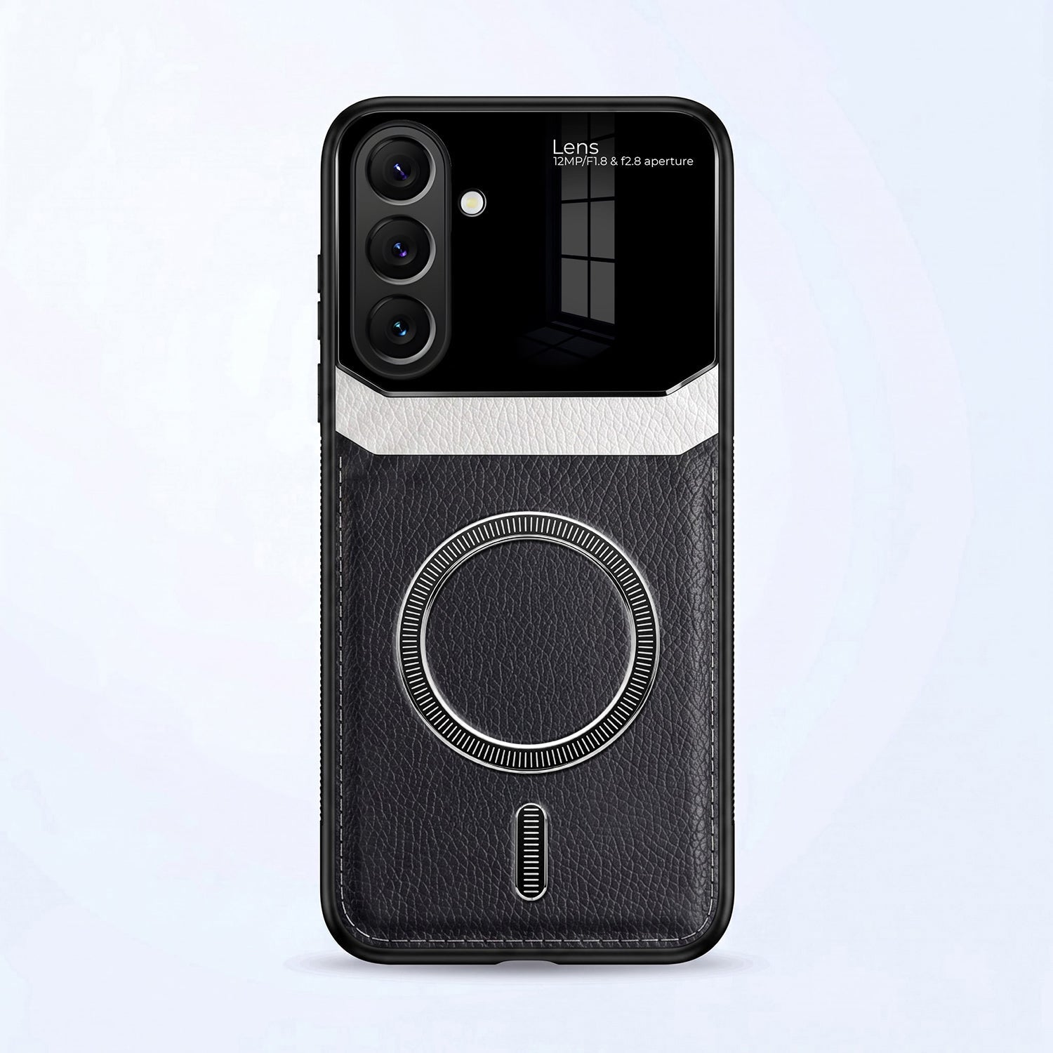 Samsung Galaxy A57 5G Premium Magsafe Magnetic Leather Lens Protective Case