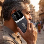 Samsung Galaxy A37 5G Satyamev Jayate 3D Metal Leather Back Case