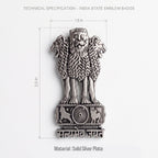 Samsung Galaxy A57 5G Satyamev Jayate 3D Metal Leather Back Case