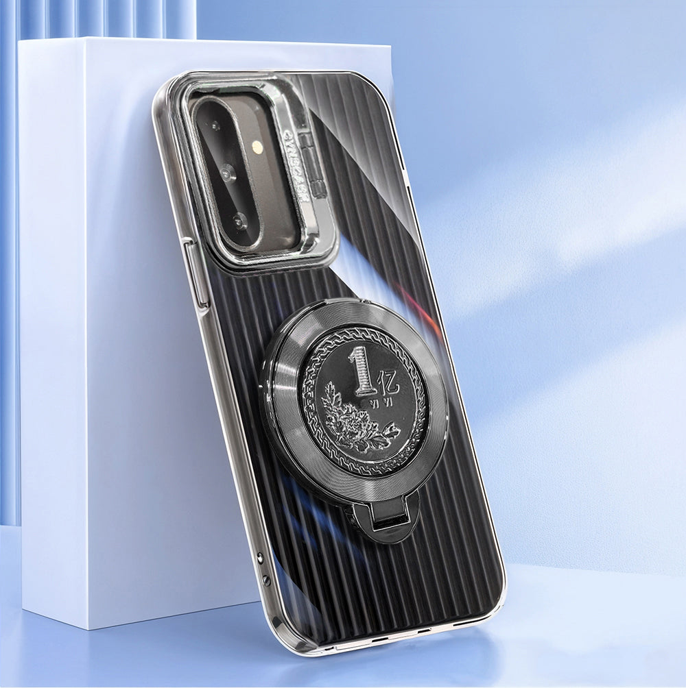 Samsung Galaxy A56 5G Luxury Dual Layer Hybrid Camera Billion Wheel Rotating Case
