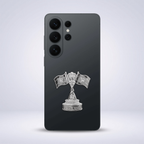 Samsung Galaxy S26 Ultra 5G Compatible Satyamev Jayate 3D Metal Emblem Sticker