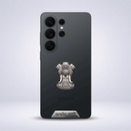 Samsung Galaxy S26 Ultra 5G Compatible Satyamev Jayate 3D Metal Emblem Sticker