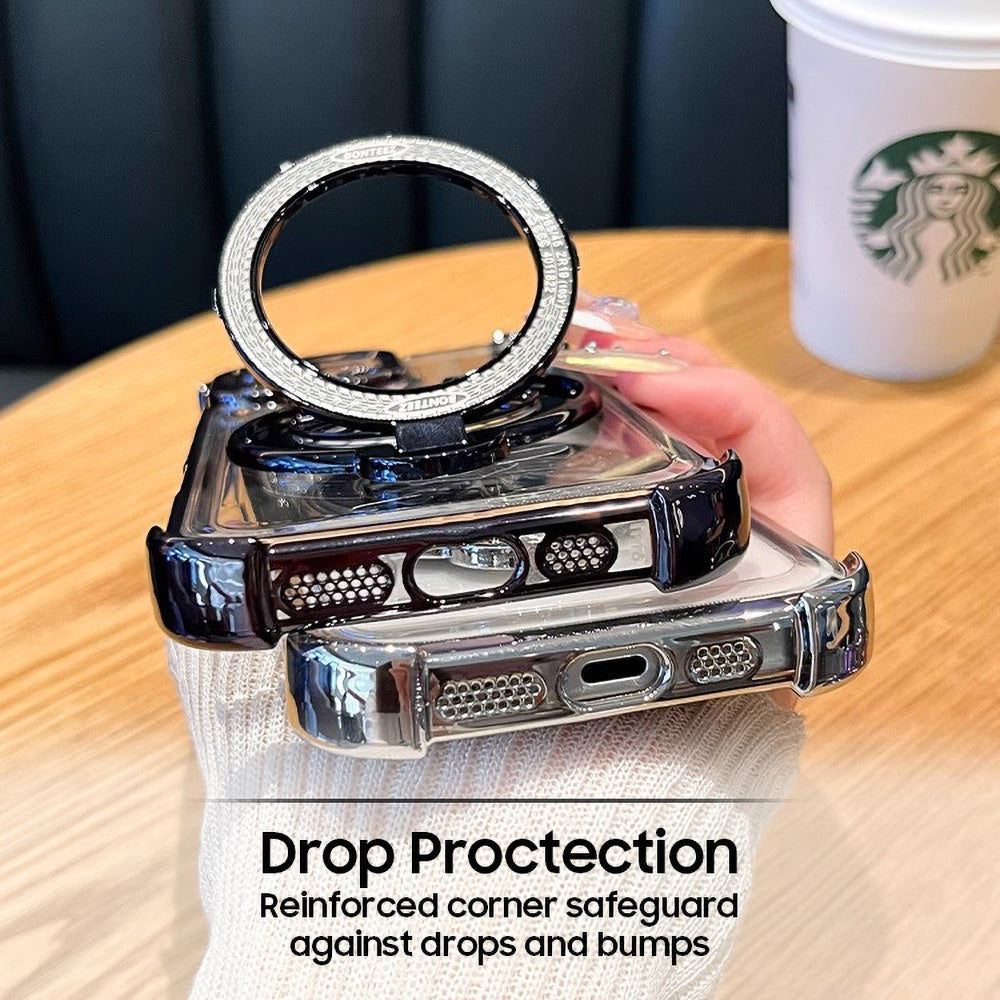 Oppo Reno14 5G Premium Stress Buster Wheel Rotating Shockproof Airbags Case(Buy 1 Get 1 Surprise Cover)