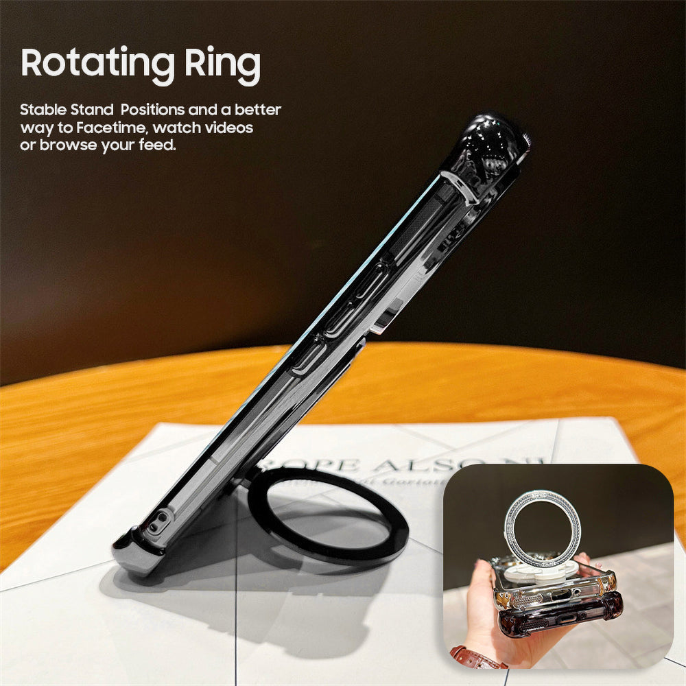 Oppo Reno14 5G Premium Stress Buster Wheel Rotating Shockproof Airbags Case(Buy 1 Get 1 Surprise Cover)