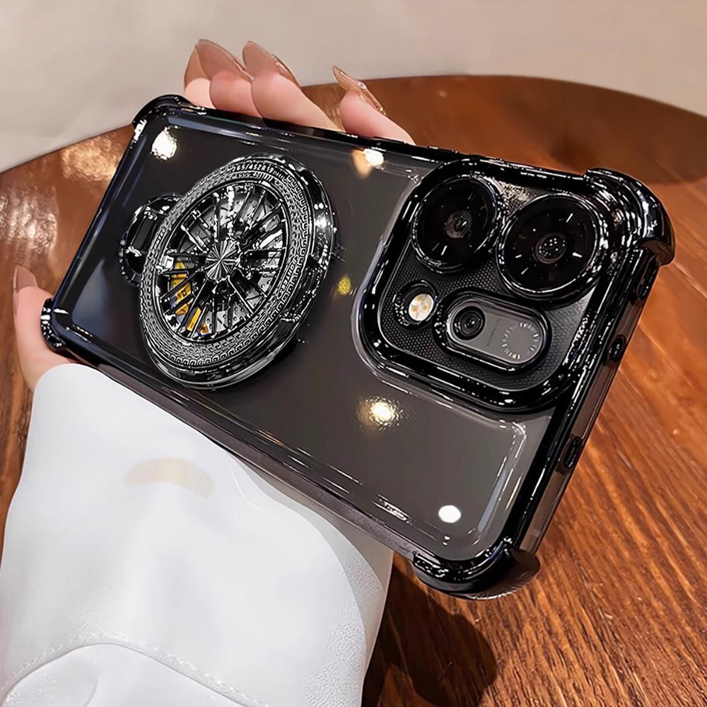 Oppo Reno 14 Pro 5G Premium Stress Buster Wheel Rotating Shockproof Airbags Case