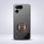 Tecno Pova Curve 2 5G Compatible Satyamev Jayate 3D Metal Emblem Sticker