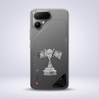 Tecno Pova Curve 2 5G Compatible Satyamev Jayate 3D Metal Emblem Sticker
