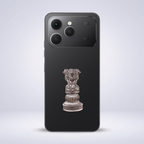 Tecno Spark 40 5G Compatible Satyamev Jayate 3D Metal Emblem Sticker