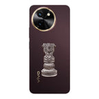 Vivo T3x 5G Compatible Satyamev Jayate 3D Metal Emblem Sticker