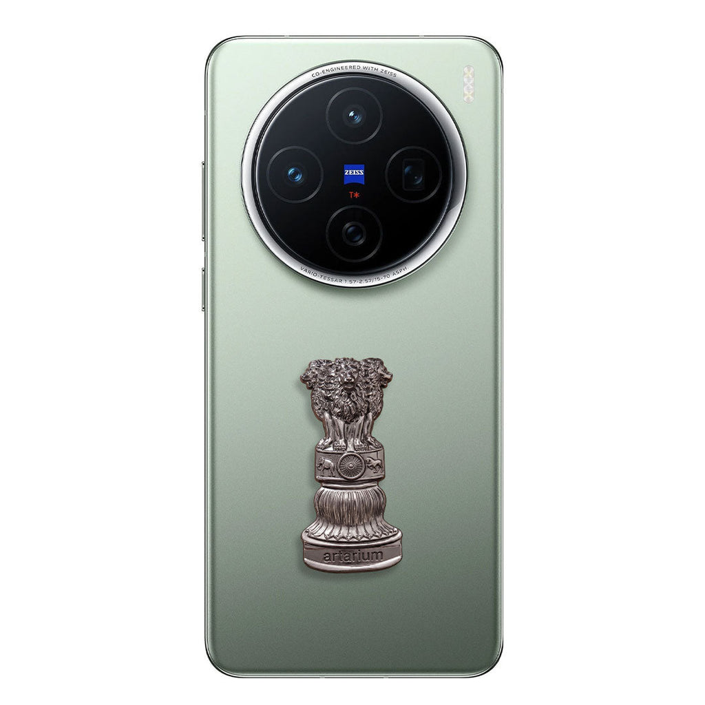Vivo X200 5G Compatible Satyamev Jayate 3D Metal Emblem Sticker
