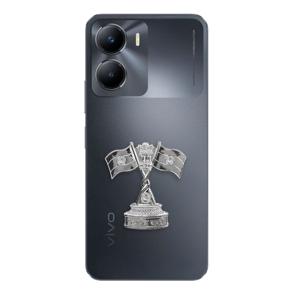Vivo Y56 5G Compatible Satyamev Jayate 3D Metal Emblem Sticker
