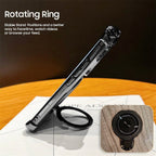 Vivo T4x 5G Luxury Four Corner Invincible Bracket Ring Stand Case