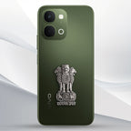 Vivo T5X 5G Compatible Satyamev Jayate 3D Metal Emblem Sticker