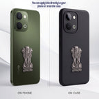 Vivo T5X 5G Compatible Satyamev Jayate 3D Metal Emblem Sticker